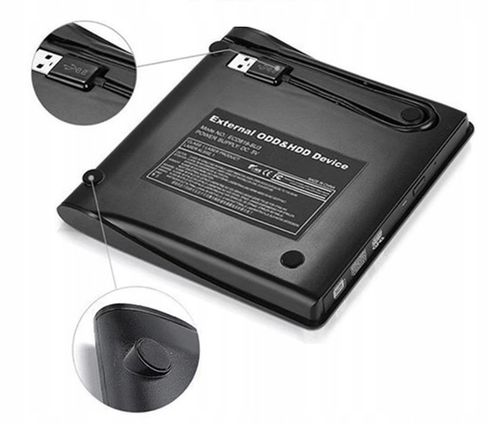 ODTWARZACZ NAGRYWARKA NAPĘD ZEWNĘTRZNY CD-R/DVD-ROM/RW USB 3.0 UNIWERSALNY na Arena.pl