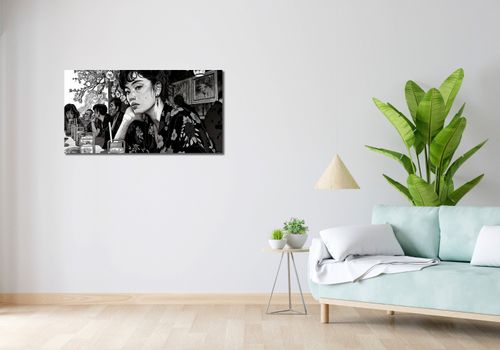 Obraz 100x50cm Czarne Kimono na Arena.pl