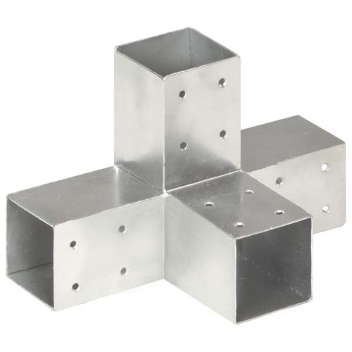 Łączniki w kształcie X, 4 szt., galwanizowany metal, 71x71 mm na Arena.pl