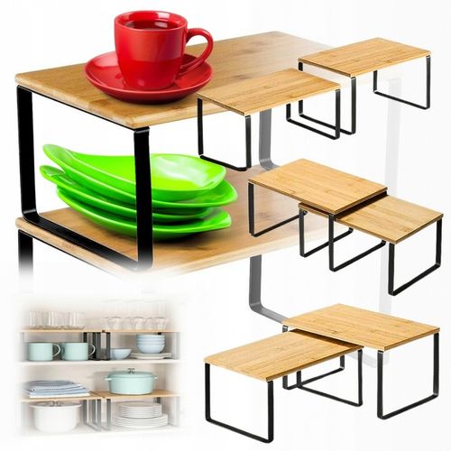 Zestaw 2 szt półek na przyprawy kubki talerze do kuchni łazienki na na Arena.pl