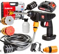 MYJKA CIŚNIENIOWA AKUMULATOROWA WALIZKA +2Ah AKU 21V MYJKA BEZPRZEWODOWA