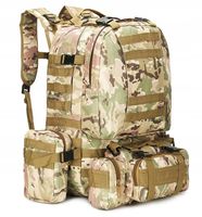 Plecak Taktyczny Moro Wojskowy 50L Z Saszetkami Turystyczny 4W1 Poliester