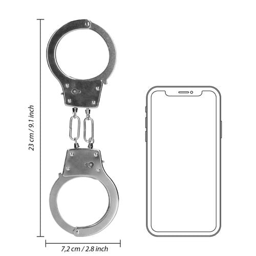 metal hand cuffs   silver na Arena.pl