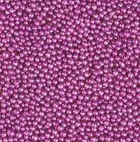 PEREŁKI CUKROWE METALICZNE fioletowy róż 5mm - 25g