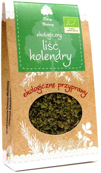 Kolendra LiŚĆ BIO 20 g - Dary Natury zdjęcie 1