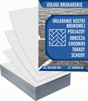 Ulotki A4 reklamowe firmowe 5000szt projekt w cenie USŁUGI BRUKARSKIE