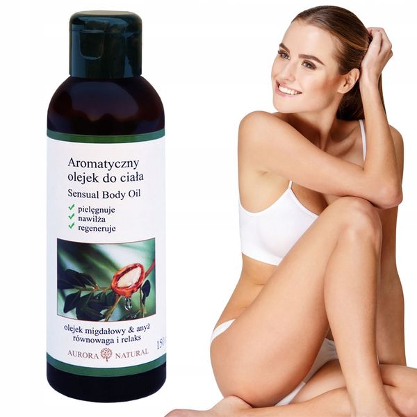 Olejek migdałowy i anyż do ciała 150 ml. Nawilża i pielęgnuje skórę. zdjęcie 1