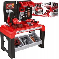 WARSZTAT MAŁEGO MAJSTERKOWICZA DUŻY STÓŁ ROBOCZY NARZĘDZIA ZESTAW 45 EL.
