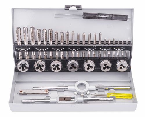 ZESTAW NARZYNEK I GWINTOWNIKÓW WALIZKA KALIBROWNIK 32 ELEMENTY M3-M12 na Arena.pl