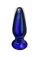 szklany wibrujący korek analny sex buttplug 11cm