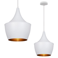 Lampa wisząca zwis żyrandol lampa na sufit biała LED E27