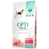 Optimeal sucha karma dla dorosłych psów średnich ras, indyk, 12kg