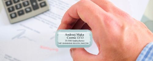 PIECZĄTKA TRODAT 4911 DO 4 LINII FIRMOWA IMIENNA BIUROWA PROJEKT + GUMKA na Arena.pl