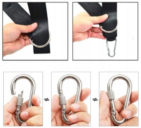 Zestaw do mocowania hamaka huśtawki linki nylonowe na Arena.pl