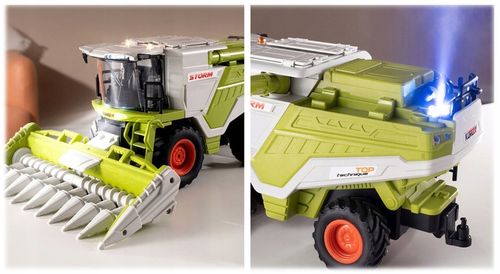 ZDALNIE STEROWANY KOMBAJN RC ZABAWKA NA PILOTA DYM ŚWIATŁO DŹWIĘK 1:24 COIL na Arena.pl