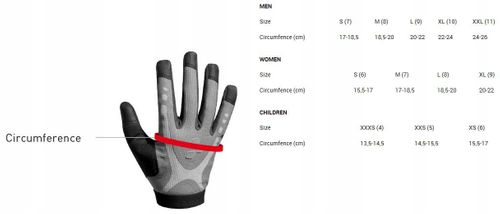 Rękawiczki CUBE Performance BL Long Finger L na Arena.pl