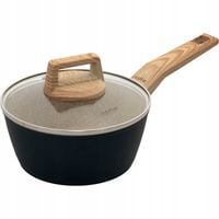 Rondel z pokrywką garnek aluminiowy z powłoką marmurową 18 cm