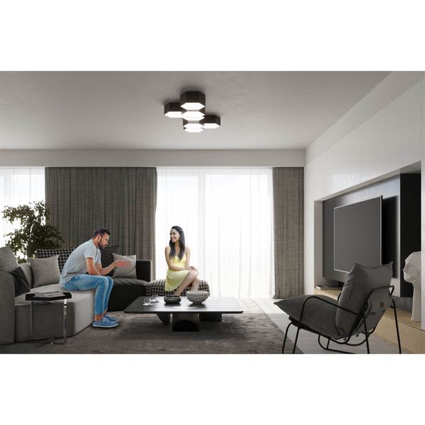 Sufitowa lampa nowoczesna SL.1061 do jadalni nad stół biała zdjęcie 5