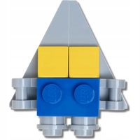 Crocs Przypinka Ozdoba Pin Charms Jibbitz Do Butów Lego 4LW Space Ship