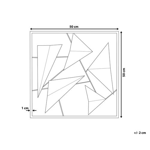 Dekoracja ścienna niebiesko-złota ZINC na Arena.pl