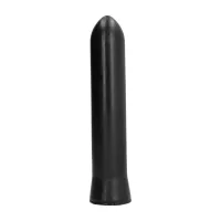 all black model 22 cm - elastyczna, gładka forma, czarny