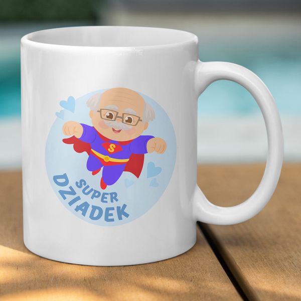 Kubek z nadrukiem - Super Dziadek zdjęcie 1