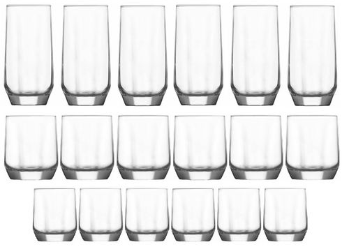 18 x Szklanki Do Napojów Zestaw Szklanek 215+310+385 ml Komplet LAV DIAMOND na Arena.pl