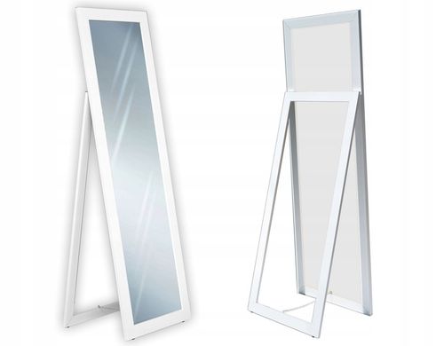 DUŻE Lustro w ramie STOJĄCE 170x50 BIAŁE na Arena.pl