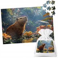 PUZZLE TRADYCYJNE - ZWIERZĘTA KAPIBARA MODNE - 252EL