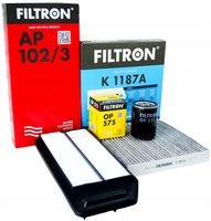FILTRON ZESTAW FILTRÓW HONDA ACCORD VII 2.0 2.4 WĘGLOWY 2003-2008