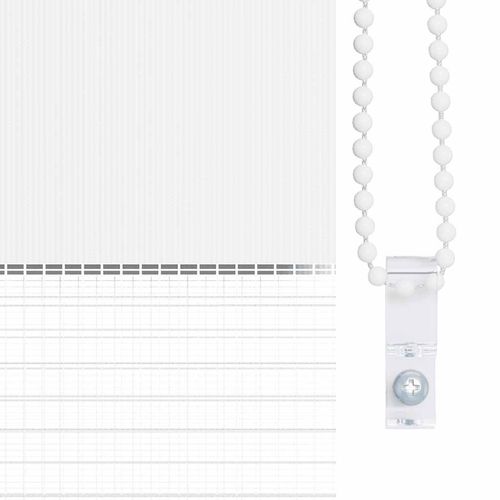 Roleta zebra, biała, szerokość tkaniny 95,9 cm, poliester na Arena.pl