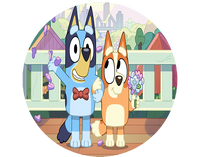 Opłatek na tort Bluey