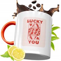 Kubek Pomarańczowy Dla Dziewczyny Na Prezent Z Nadrukiem Ze Zdjęciem