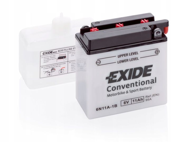 Akumulator 11 Ah EXIDE conventional 6N11A-1B zdjęcie 1