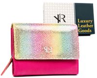 portfel damski skórzany rv-3412-sla-4880 dot-pink