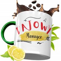 Kubek Zielony Dla Managera Na Urodziny Prezent Z Nadrukiem Ze Zdjęciem