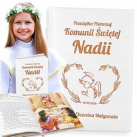 PREZENT NA KOMUNIĘ DLA DZIEWCZYNKI BIBLIA NA KOMUNIĘ KOMUNIA PAMIĄTKA