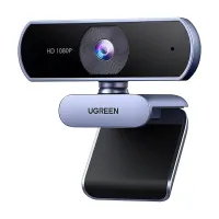 kamera internetowa full hd z mikrofonami do nagrań video usb-a - szara