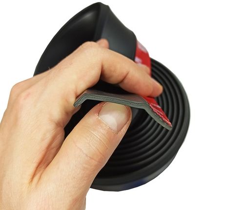 UNIWERSALNA dokładka zderzaka przedniego spoiler GUMOWA 2,5m SPOJLER OSŁONA na Arena.pl