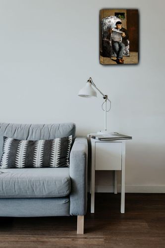 The Artist_s Father, Reading LÉvénement, Paul Cézanne - obraz na płótnie 60x80 cm na Arena.pl