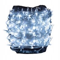 LAMPKI CHOINKOWE ZEWNĘTRZNE / WEWNĘTRZNE 375LED 50M ZIMNY BIAŁY WYTRZYMAŁE