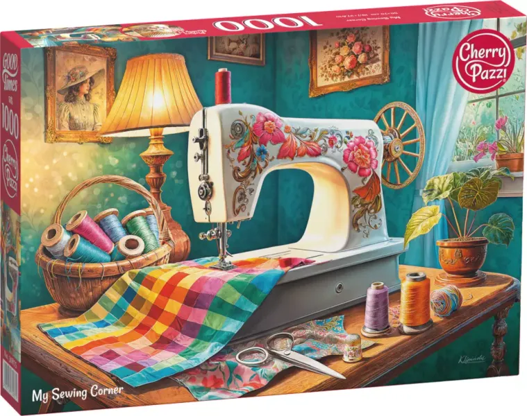 Puzzle 1000 elementów. Mój kącik do szycia 30875 zdjęcie 1