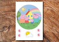 Wydruk cukrowy na tort A4 świnka Peppa DIY