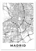 Plakat Madryt plan miasta 40x50 cm