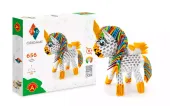 Zabawka kreatywna dla dzieci dorosłych Origami 3D Jednorożec 656 elementów