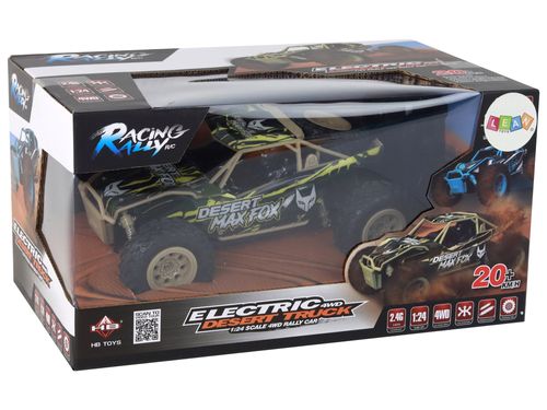 Autko Terenowe Zdalnie Sterowane R/C 1:24 Brązowo-Zielone na Arena.pl