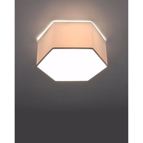 Biała lampa natynkowa SL.1057 nowoczesna do salonu heksagon na Arena.pl