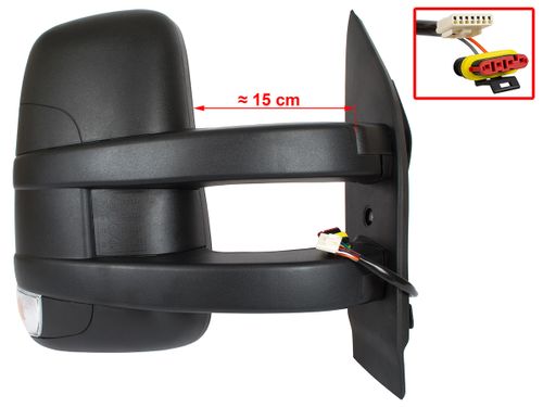 Lusterko Prawe Długie ramię Elektryczne 10 pin + antena Iveco Daily 35C 40C 45C 50C 55C 65C 72C 2006-2013 Kontener Chłodnia Plandeka Skrzyniowy Laweta Lustro długie ramiona drzwi pasażera 3800425 3801927 3801929 504150550 - 3080524E na Arena.pl
