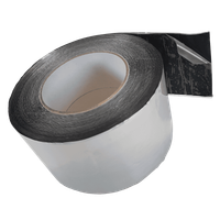 ALUBUTYL 0346 0,6mm/75mm/15m CZARNY TAŚMA BUTYLOWA Z ALUMINIUM USZCZELNIACZ