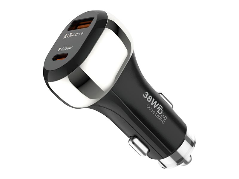 Ładowarka samochodowa G38A 2x.USB-A+USB-C 38W zdjęcie 1